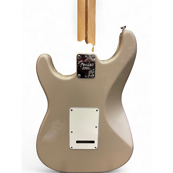 Used Fender American Standard Stratocaster Shoreline Gold Solid Body Electric Guitar