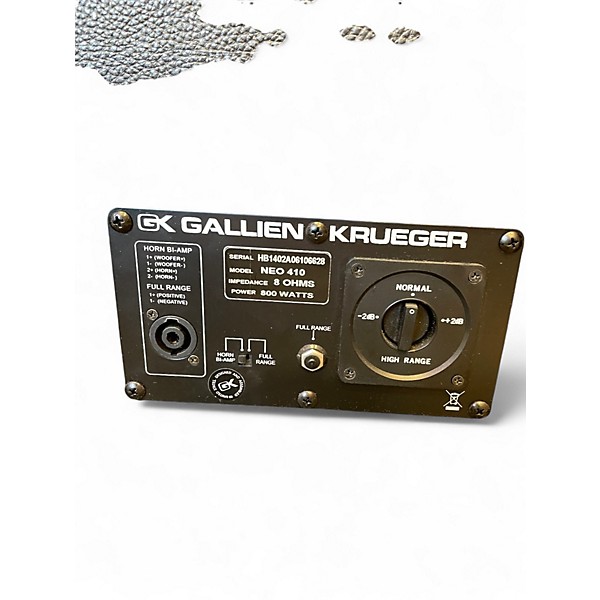 Used Gallien-Krueger Neo 410 800W 8Ohm 4x10 Bass Cabinet