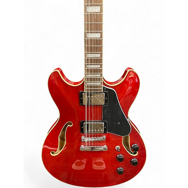 Used Ibanez AS7312 12 String Artcore Candy Apple Red Hollow Body Electric Guitar
