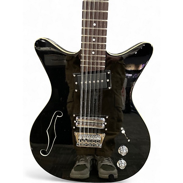 Used Danelectro Fifty Niner Black Hollow Body Electric Guitar