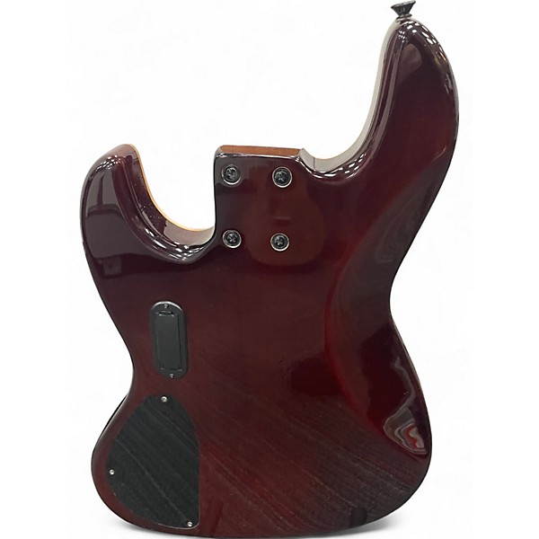 Used Iyv 5 String 2 Color Sunburst Electric Bass Guitar