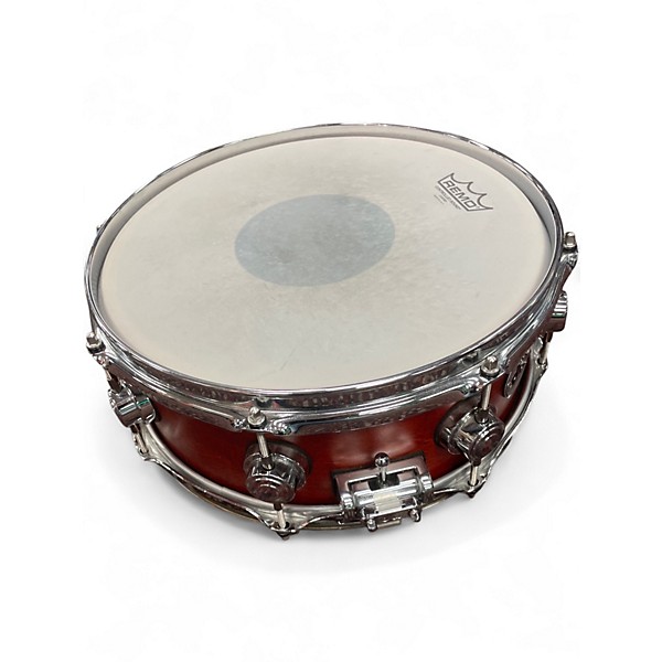Used DW 13X5 COLLECTOR'S MAPLE STANDARD SNARE SATIN CHERRY Drum