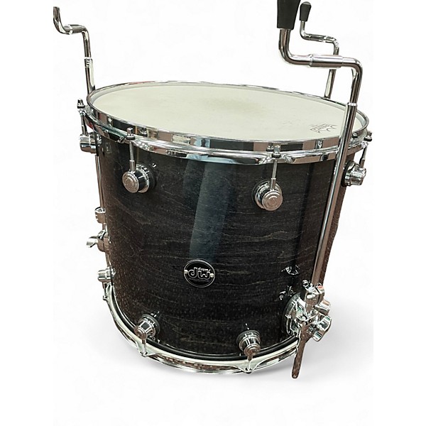 Used DW 4 Piece Design Series Trans Black Drum Kit