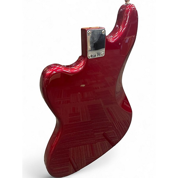 Used Fender Pawn Shop Precision Bass VI Candy Apple Red Electric Bass Guitar