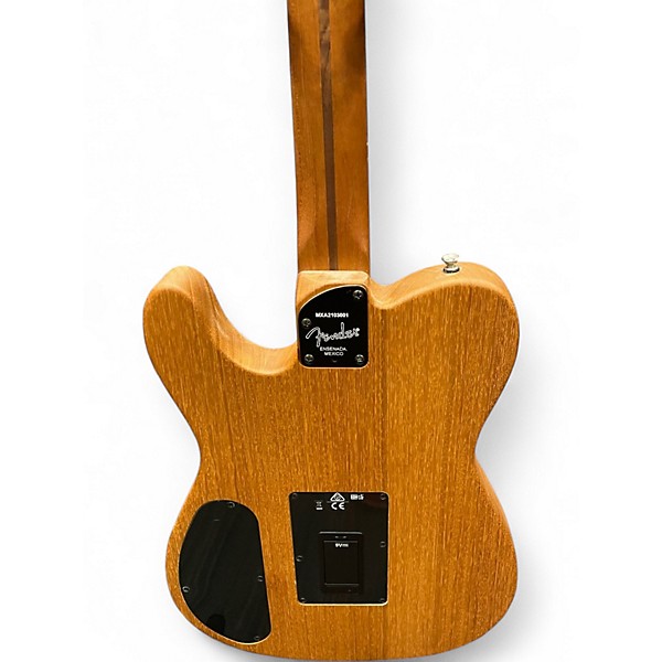 Used Fender Acoustasonic Standard Tele Olympic White Acoustic Electric Guitar