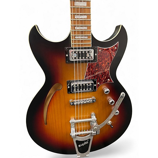 Used Reverend TRICKY GOMEZ 3 Color Sunburst Hollow Body Electric Guitar