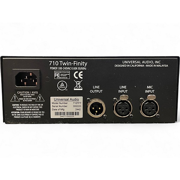 Used Universal Audio 710TF Microphone Preamp