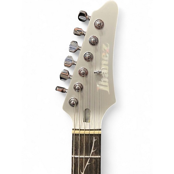 Used Ibanez TOD10 Metallic Silver Solid Body Electric Guitar