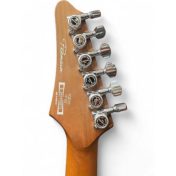 Used Ibanez TOD10 Metallic Silver Solid Body Electric Guitar