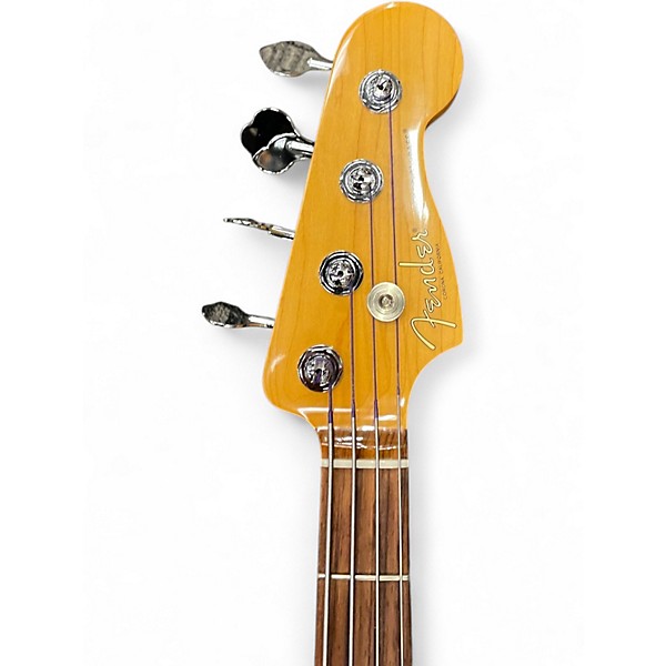 Used Fender American Professional Precision Bass Olympic White Electric Bass Guitar