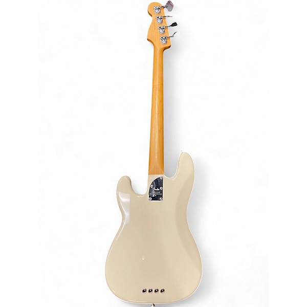 Used Fender American Professional Precision Bass Olympic White Electric Bass Guitar