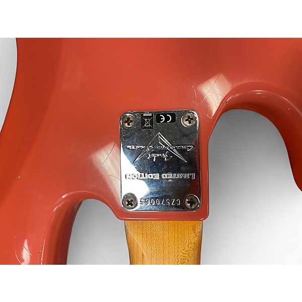 Used Fender Custom Shop '64 Jazz Bass HRN Tahitian Coral Electric Bass Guitar