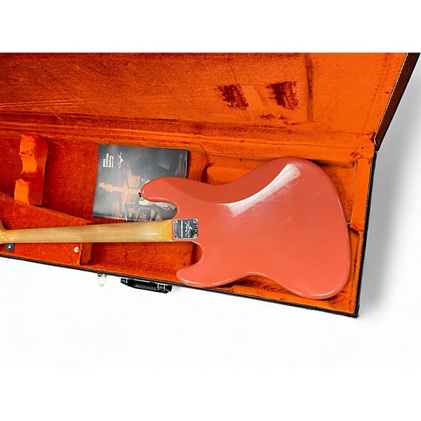 Used Fender Custom Shop '64 Jazz Bass HRN Tahitian Coral Electric Bass Guitar
