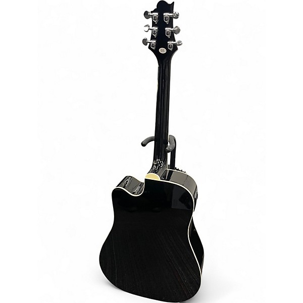 Used Greg Bennett Design by Samick d1ce Black Acoustic Electric Guitar