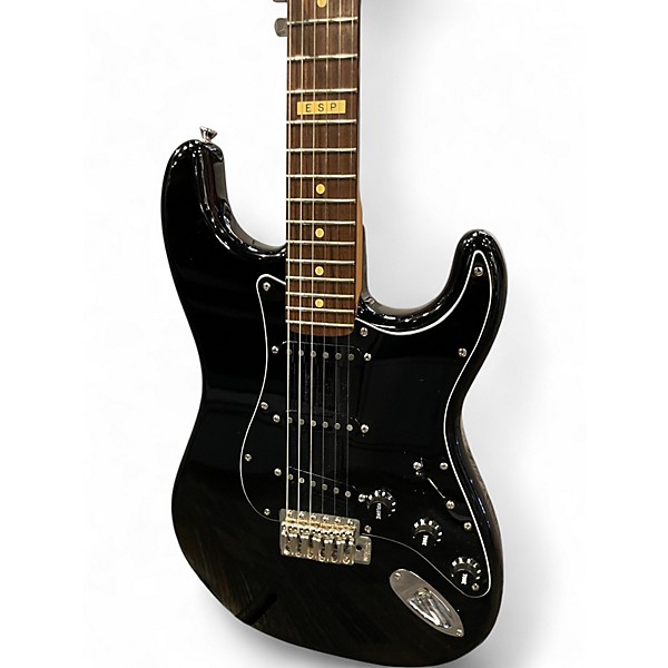 Used ESP Vintage Plus Black Solid Body Electric Guitar