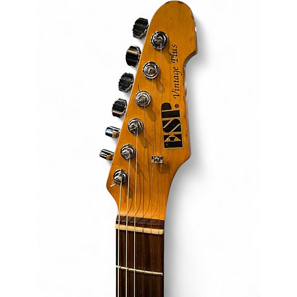 Used ESP Vintage Plus Black Solid Body Electric Guitar