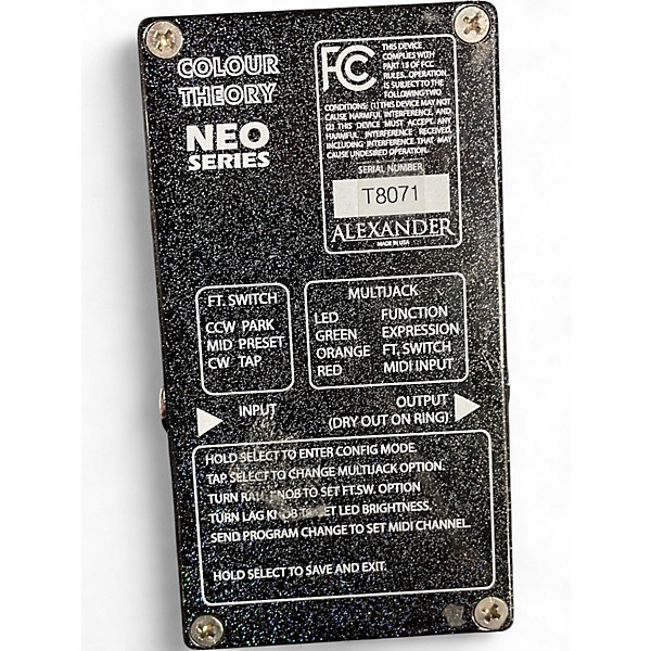 Used Alexander Colour Theory Effect Pedal