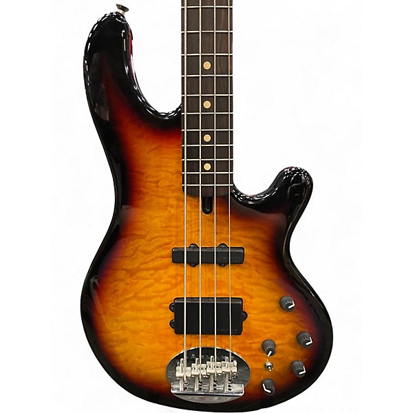 Used Lakland 44-02 Skyline Series 2 Color Sunburst Electric Bass Guitar