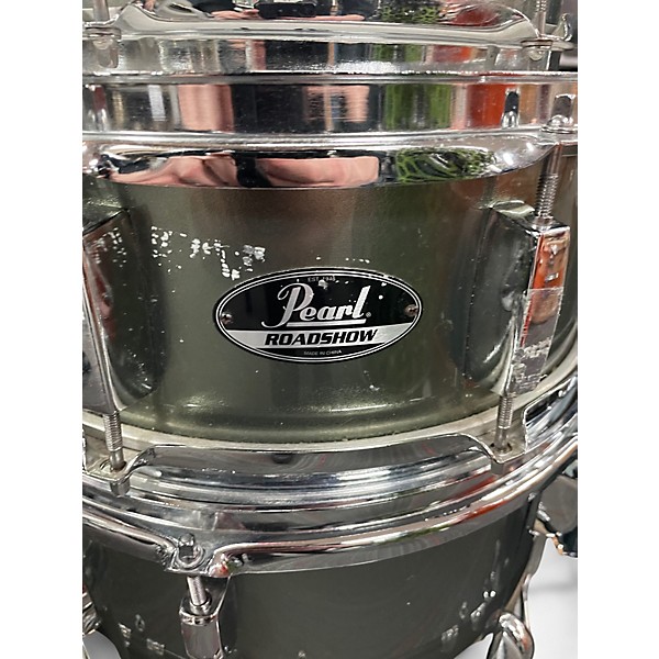 Used Pearl 4 Piece Roadshow Silver Drum Kit
