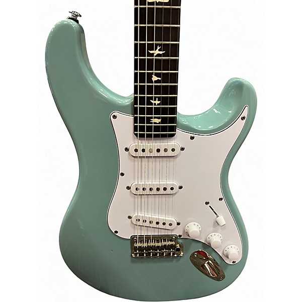 Used PRS SE Silver Sky STONE BLUE Solid Body Electric Guitar
