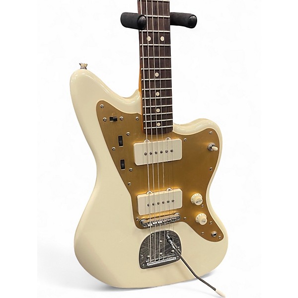 Used Squier J Mascis Jazzmaster Antique White Solid Body Electric Guitar