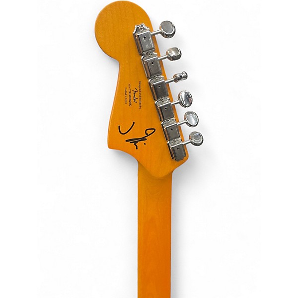 Used Squier J Mascis Jazzmaster Antique White Solid Body Electric Guitar