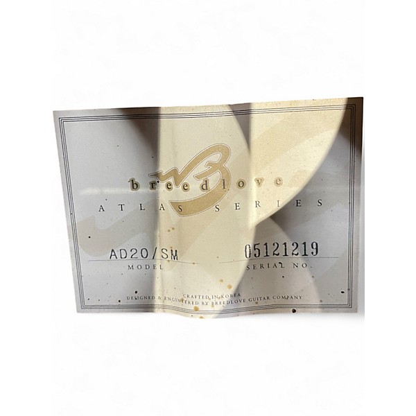 Used Breedlove AD20 Natural Acoustic Guitar