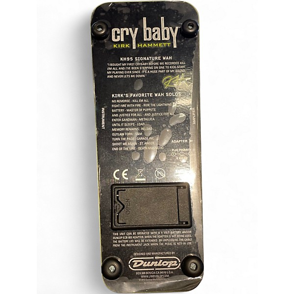 Used Dunlop KH95 Kirk Hammett Signature Cry Baby Wah Effect Pedal