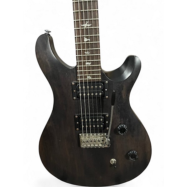 Used PRS SE Custom 24 Black Solid Body Electric Guitar
