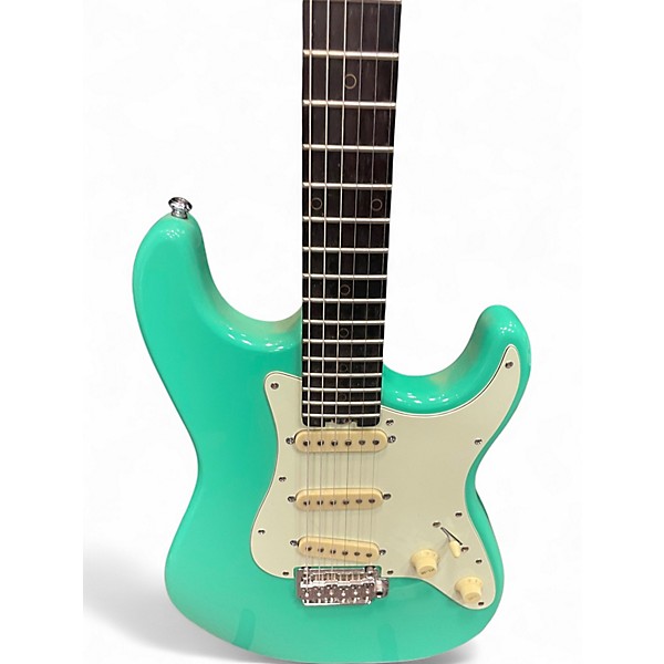 Used Schecter Guitar Research Nick Johston Traditional Atomic Green Solid Body Electric Guitar