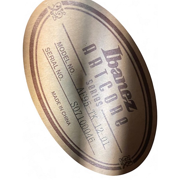 Used Ibanez AF95-TK-12-01 Flametop Brown Hollow Body Electric Guitar