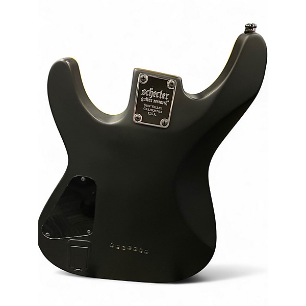 Used Schecter Guitar Research Diamond Series 7 String Black Solid Body Electric Guitar