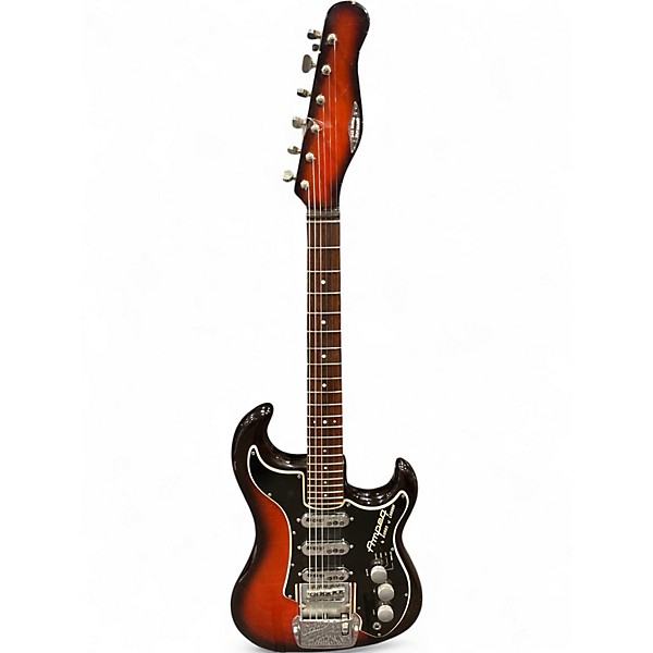 Vintage 1964 Burns By Ampeg Wild Dog 2 Tone Sunburst Solid Body Electric Guitar