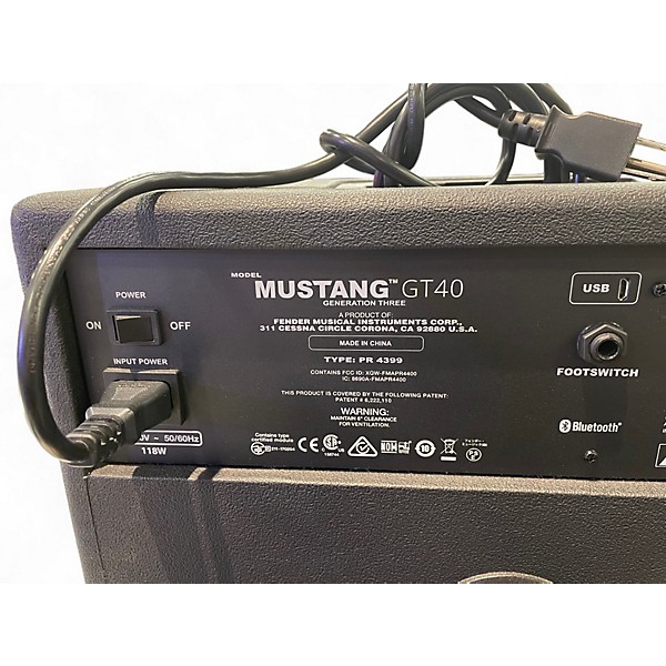 Used Fender GT40 Guitar Combo Amp