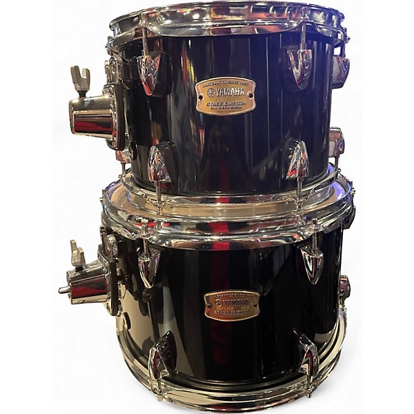 Used Yamaha 5 Piece Stage Custom Black Drum Kit