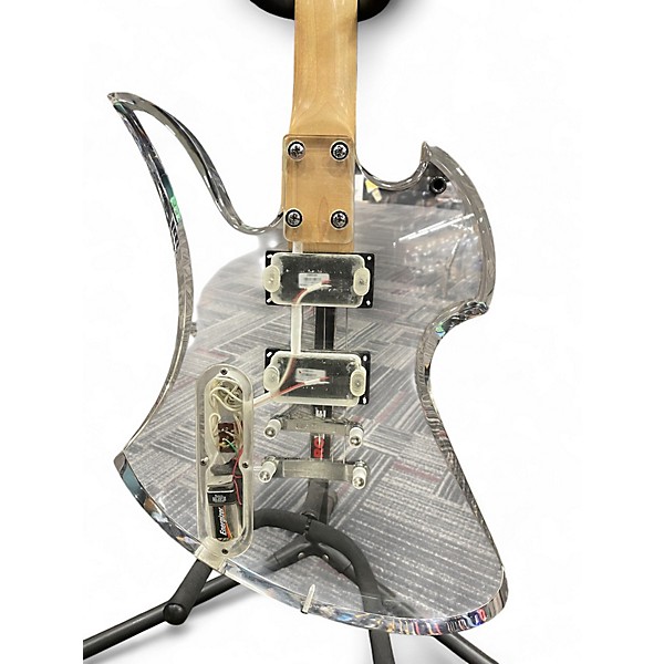 Used Bc Rich mockingbird clear ice acrylic Solid Body Electric Guitar