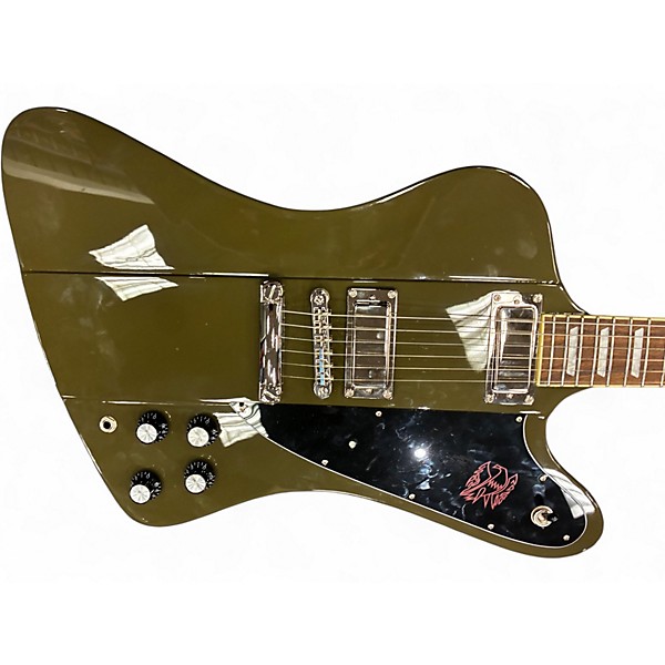 Used Epiphone firebird ltd drab green drab green Solid Body Electric Guitar