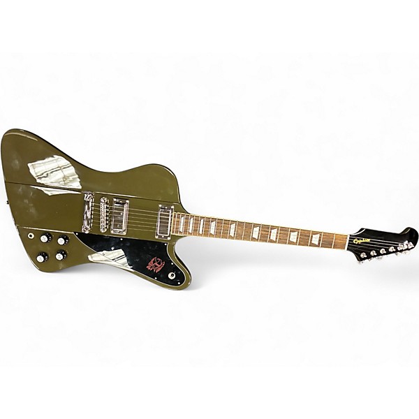 Used Epiphone firebird ltd drab green drab green Solid Body Electric Guitar