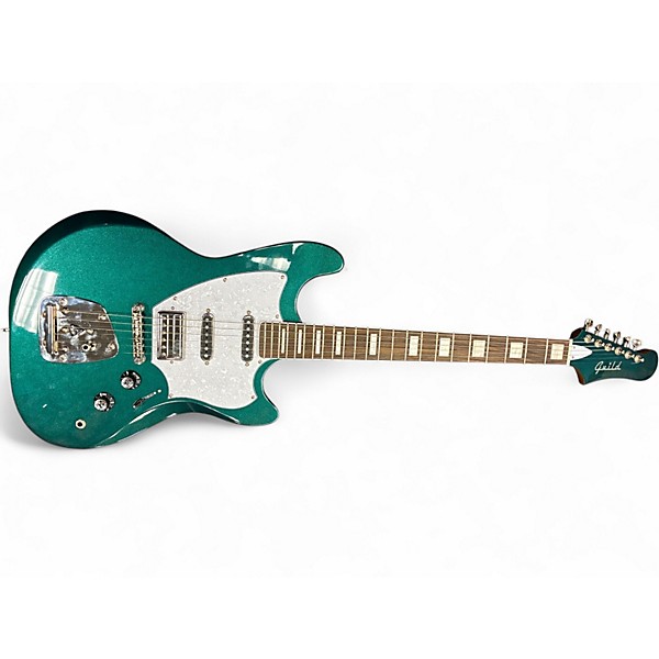 Used Guild surfliner deluxe sparkle green Solid Body Electric Guitar