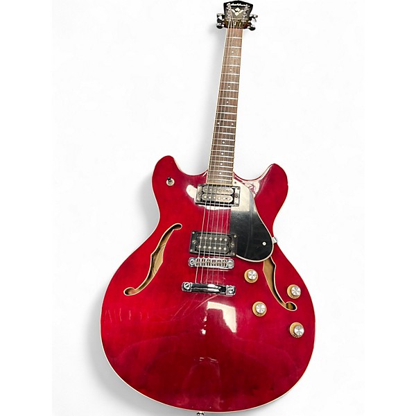Used Washburn HB30 Cherry Hollow Body Electric Guitar