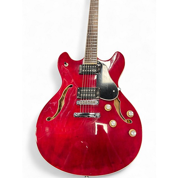 Used Washburn HB30 Cherry Hollow Body Electric Guitar