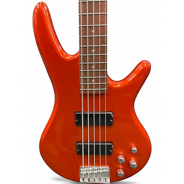 Used Ibanez GSR205 5 String ORANGE METALLIC Electric Bass Guitar