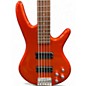 Used Ibanez GSR205 5 String ORANGE METALLIC Electric Bass Guitar