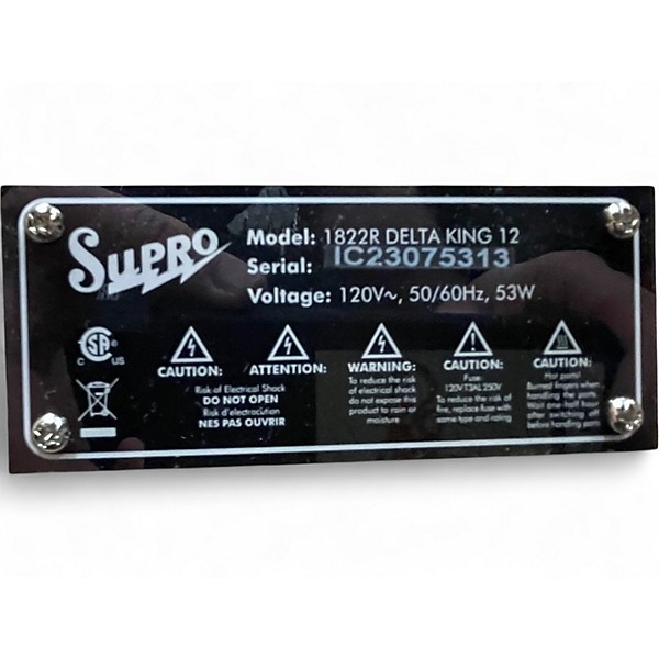 Used Supro DELTA KING 12 Tube Guitar Combo Amp