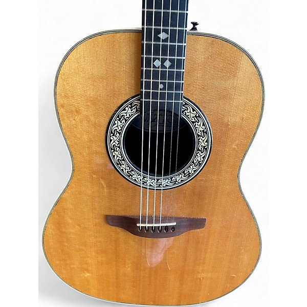 Vintage 1981 Ovation Balladeer Natural Acoustic Guitar