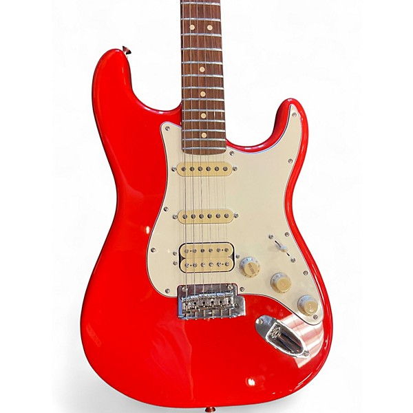 Used Fender Player II Stratocaster HSS Coral Red Solid Body Electric Guitar