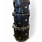 Used Mapex 4 Piece Mars Birch 5-Piece Special Edition Shell Pack  Black Drum Kit