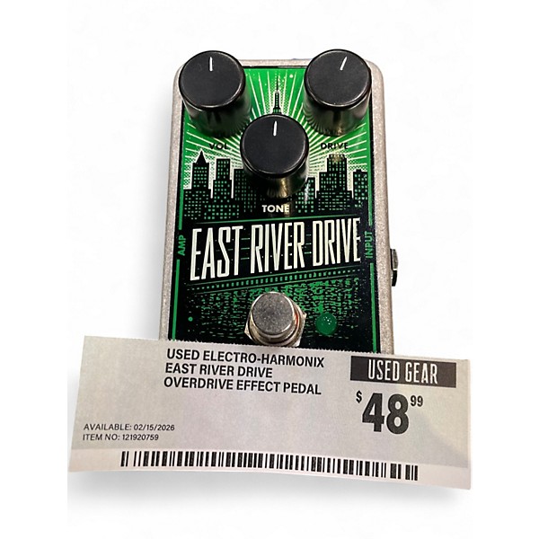Used Electro-Harmonix East River Drive Overdrive Effect Pedal