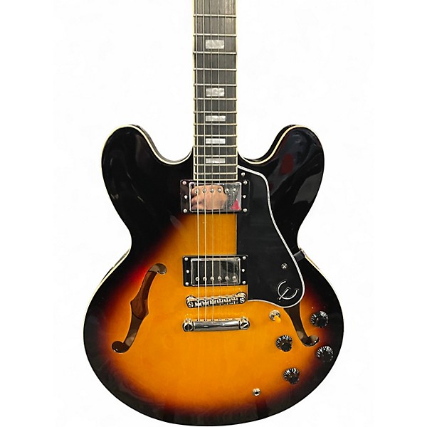 Used Epiphone ES335 Pro 2 Color Sunburst Hollow Body Electric Guitar