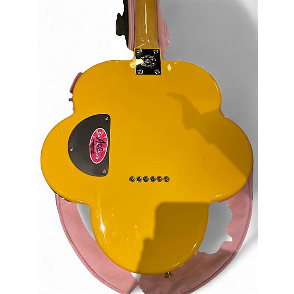 Used Daisy Rock Yellow Flower Yellow Solid Body Electric Guitar